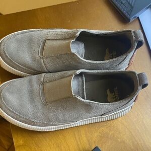 Sorel Women's Olive Slip-On Sneakers